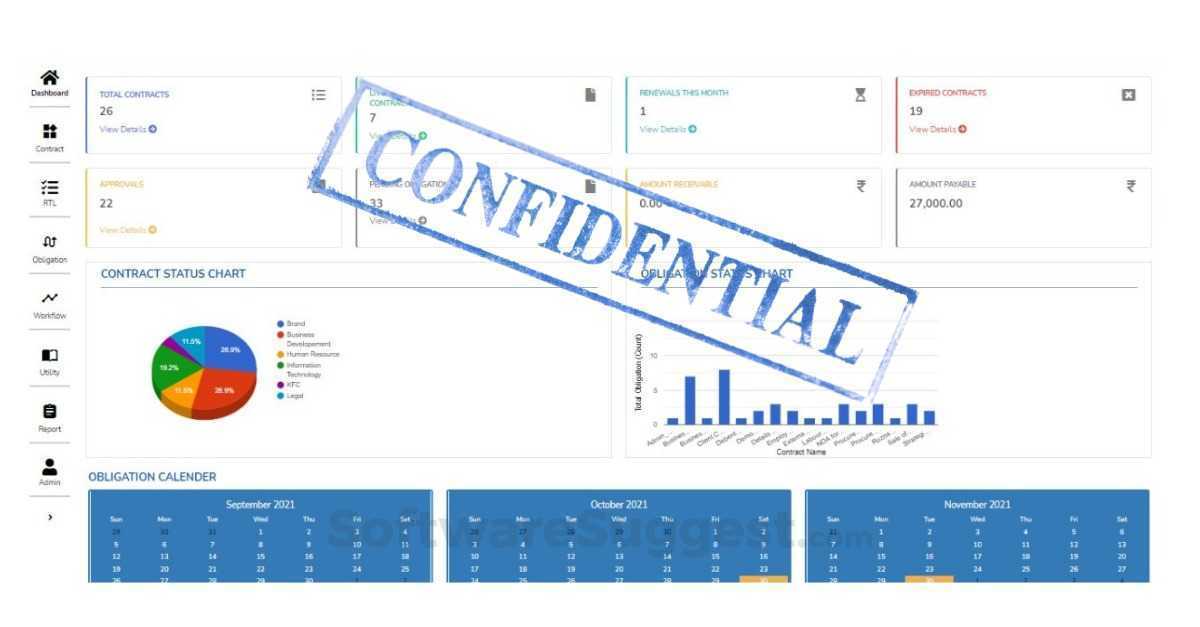 Legasis Contract Management - CARRAR Screenshot1